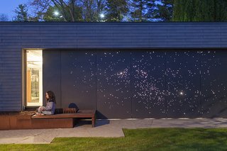 Starry Night: Outdoor Wall Light Installation - Photo 2 of 2 - Architect Janna Levitt devised a creative emellishment for a residence in Canada. Photo by: Philip Cheung