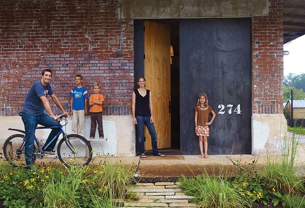 Family-Friendly Renovation of a Brick Warehouse in Alabama - Photo 1 of 13 -