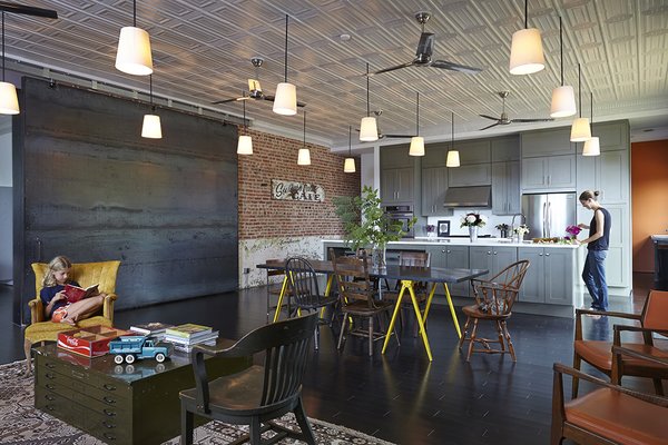 Family-Friendly Renovation of a Brick Warehouse in Alabama - Photo 9 of 13 -