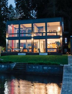 A Home's Past Mistakes Are Finally Corrected - Photo 2 of 14 - "The transparency of the house is really quite wonderful," says Grace Kim of the residence, now open to the lake view.