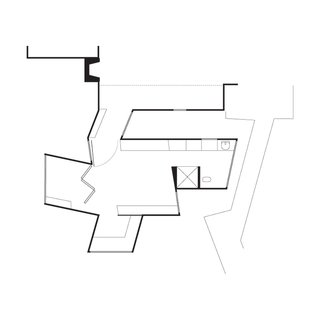 Stevens Addition Floor Plan<br><br>A Existing Entry<br><br>B Existing Living Room<br><br>C Bridge Connector<br><br>D Bedroom<br><br>E Bathroom<br><br>F Study<br><br>G Enclosed Deck