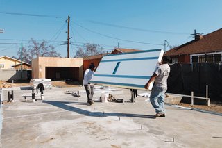 An Innovative Net-Zero Prefab in Los Angeles - Photo 2 of 3 - "There’s no drilling or chopping," says Erla Dögg Ingjaldsdóttir, cofounder of Minarc. "It’s <br><br>a very elegant way to build." Photos by Art Gray.