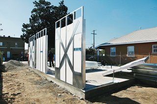 An Innovative Net-Zero Prefab in Los Angeles - Photo 3 of 3 - "These are homes that are truly sustainable—they don’t create any waste in fabrication, and there’s no waste onsite." —Tryggvi Thorsteinsson, Minarc. Photos by Art Gray.