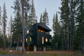 Here's What Norse Mythology and Modern Architecture Have in Common - Photo 2 of 7 - The exterior timber cladding is coated with black tar, a traditional Norwegian treatment. The finish serves a variety of purposes: solar heat gain, water resistance, and insect repellant.