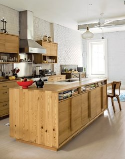 A Storage-Saving Salvaged Wood Kitchen in Brooklyn - Photo 1 of 1 -