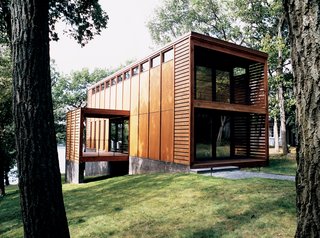 On the shores of Moose Lake, Wisconsin, the inspiration for Roger Scommegna’s Aperture House came from the $9.99 bottles of wine produced at his Signal Ridge Vineyard.