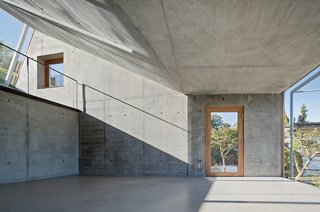 Finished this past fall, Camera Lucida lived up to Tonko's vision of a functional and earnest space for work and reflection. A staircase leads to a second level with additional workspace.