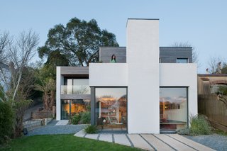 A look at the exterior of Tyler and Brown's new 2,150-square-foot house, located a stone's throw away from Tyler's mother's home.