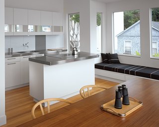 10 Open Kitchen Solutions That Will Get Things Cooking - Photo 8 of 10 - San Francisco architect Cass Calder Smith transformed his cramped, inefficient kitchen into a bright, joyous place where he can cook, eat, relax, and get some work done—if he chooses. 