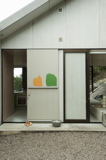 No better way to test paint colors than to simply apply them.