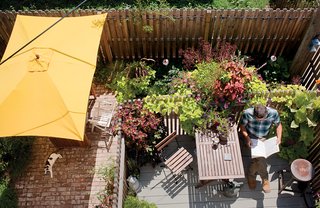 Carpenter spends a lot of time outside on his rear deck.