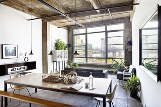 7 Historic Ceilings in Modern Homes That Have Been Beautifully Preserved - Photo 6 of 7 - In a converted industrial loft in Brooklyn designed by Ksenya Samarskaya, the exposed poured-concrete ceiling and its texture were the result of trial and error efforts to achieve an effect that expressed both character and history.