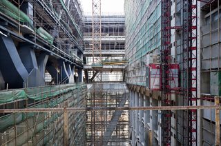 "Quake" Exhibit Explores Intersection of Architecture and Engineering - Photo 6 of 6 - A detail shot of the Shenzhen Stock Exchange. Photo by Guy Bertrand.