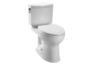 <span style="line-height: 1.8;">Smart-flush toilets: Y</span>ou can save enormous amounts of water by buying the right appliances. In the bathroom, choose smart-flush toilet systems, like the Double-Cyclone mechanism employed in the TOTO Drake® II 1G Two-Piece Toilet, pictured. The system uses two nozzles to siphon water in a centrifugal, cyclonic motion, eliminating the need for multiple flushes.
