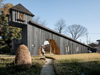Terunobu Fujimori's Charred Cedar House, completed in 2007. As the name implies, the entire home is clad in charred cedar boards, which have been treated with an ancient Japanese technique that seals the wood against rain and rot.