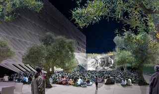 The Broad Museum in Los Angeles Reveals Plaza Plans - Photo 2 of 4 - The plaza will serve as a venue for the Broad's outdoor programming, including films, performances, receptions, and educational events. Image courtesy of Diller Scofidio + Renfro.
