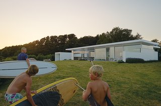 "We really love it here and we will never sell it, so this is a real once-in-a-lifetime place," says Henrik. "We always dreamed of building a house in this style."