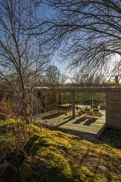 “Segovia is a very central region, but an underdeveloped one,” de la Quadra-Salcedo says. “Traditionally devoted to agriculture and mainly livestock, it flourished in the sixteenth century but now that the older generations are disappearing, there is a problem of abandoned villages and fields.” The structure highlights the rural surroundings. Photo 2 of Refuge modern home