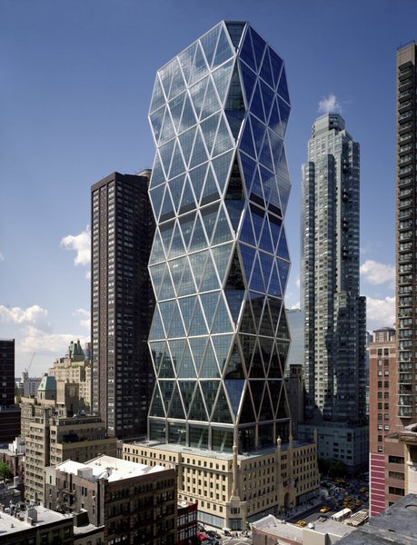 The Hearst Tower in Manhattan, designed by Foster + Partners. Image copyright Chuck Choi, courtesy of the Royal Institute of British Architects.