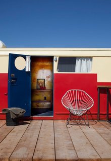 This stylized vintage trailer is the image of small-scale luxury.