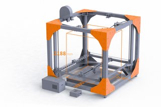 The BigRep ONE printer. Full technical specs are available on the BigRep site.