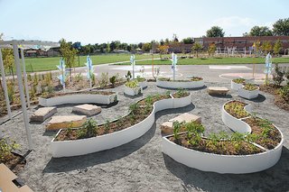 An Edible Learning Garden in Brooklyn - Photo 3 of 3 - Designer Jen Lewin helped found The Kitchen, an environmentally friendly, community-based restaurant in Colorado, for which she designed a series of modular, raised planting beds.