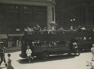 Street Photography of New York and Paris's Ghostly Past - Photo 4 of 10 - Berenice Abbott. Fifth Avenue Coach Company, New York, 1932 Gelatin silver print; printed c.1932.