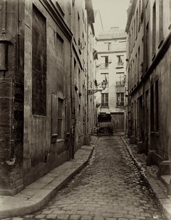 Street Photography of New York and Paris's Ghostly Past - Photo 7 of 10 - Charles Marville. Cul-de-sac d'Amboise de la rue du Haut-Pave, 1865-1869. Albumen print from a wet-collodion negative.
