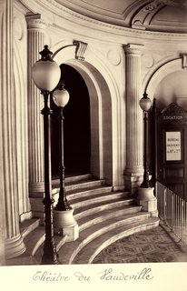 Street Photography of New York and Paris's Ghostly Past - Photo 10 of 10 - Charles Marville. Theatre du Vaudville, 1865-69. Albumen print from a wet-collodion negative; printed c.1865-69.