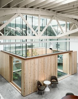 Linda Hutchins and John Montague hired Works Partnership Architecture to turn a former warehouse and auto repair shop into a versatile live/work space.