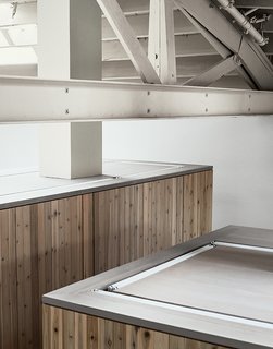 This Light-Filled Industrial Renovation Plays Host to Live Music - Photo 8 of 11 - They enclosed other rooms in cedar boxes.