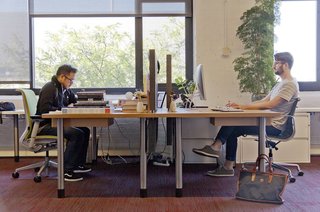 Innovative Workspaces Across Chicago - Photo 6 of 23 - Inside the basecamp office; Ikin was struck by the flexible workspaces in this design, fitting for a company that champions remote working.
