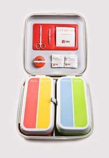 Mikal Hallstrup on the Design of Everyday Things - Photo 6 of 6 - Falck, a Danish health care company, worked with Designit to redesign the standard first-aid kit. The simple, colorful kit presents an intuitive visual representation of the materials contained within, making it easy use in an emergency. It is divided into four easily accessible sections representing four common first-aid needs: burns, bleeding, bruises, and sprains. Image courtesy of Designit.