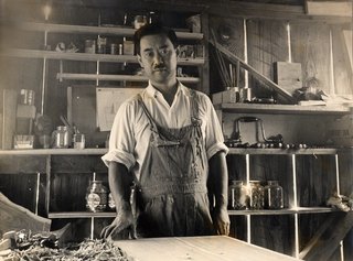 George Nakashima in his workshop