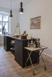 Kitchen of the Freunde von Freunden X Vitra ApartmentCompleted in early March, the apartment has already been used for commercial shoots, as a showroom for press days, and for dinner among friends and colleagues.Photo by Steve Herud