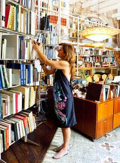 Tagliabue and her husband, enthusiastic book lovers, collected thousands of volumes for their library.