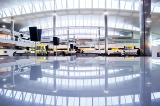 Exhibit Spotlights the Work of Spanish Architect Luis Vidal - Photo 2 of 8 - An interior view of the new Terminal 2 at Heathrow. Photo courtesy of Luis Vidal + Architects.