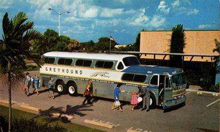 Greyhound Scenicruiser (1954)<br><br>A midcentury highway icon, Loewy’s domed bus design gave thousands a more picturesque view of roadside America during a golden age of motorcoach travel. <br><br>Photo Credit: Alden Jewell, Creative Commons