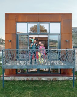 This Farmhouse is a Cor-Ten Steel-Clad Dream - Photo 1 of 11 - Architect Andrew McAvoy created an earth-sheltered house in Scotland for Gavin and Angelique Robb and children Scarlett and Gus.