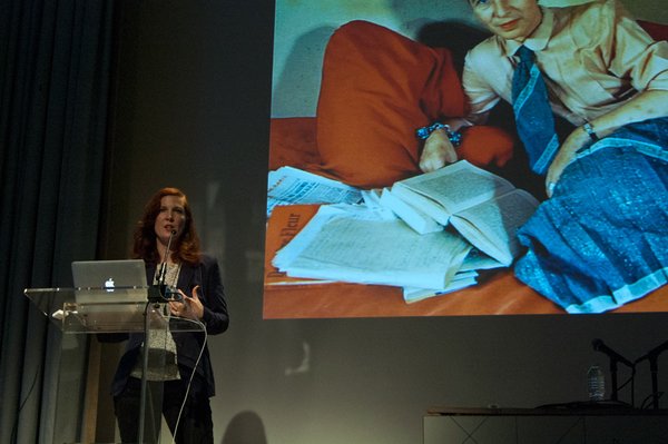 In the keynote, Kate Crawford, Principal Researcher at Microsoft Research, suggested that K-Hole's<span> <a href="/discover/normcore" target="_blank">#normcore</a></span> trend report, as well as the Snowden-leaked GCHQ Powerpoint, could be read as manifestations of the anxieties of an age of mass surveillance—those of the surveillers and those of the surveilled. "Data Art is pushing the edge of ethical behavior now and showing us the real challenges we will face in the future," she said. Photo courtesy Rhizome.