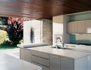 The kitchen is done up in Gaggenau and Bulthaup.
