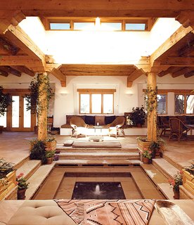 Sol y Sombra, the former home of painter Georgia O’Keeffe. Mazria’s additions to the site include a passive solar greenhouse and wildlife habitat. Photograph by Kirk Gittings.