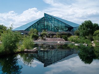 The Rio Grande Botanic Garden Conservatory. Photograph by Craig Campbell.