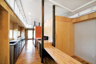 The interior of the TrailerWrap prototype.