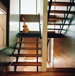 Opened House - Photo 6 of 7 - The stairway to the office loft is lit by translucent windows insulated Nanogel.