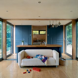 The living room.