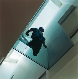 The glass walkway.