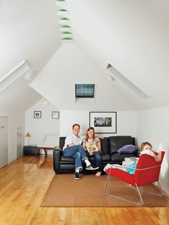 The McDonalds enjoy the extra space afforded by their attic addition.