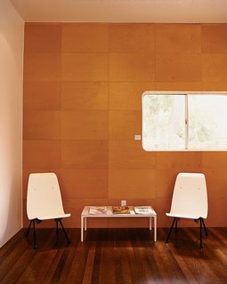 OMD continually updates the ShowHouse with the latest eco-friendly materials, including nontoxic birch veneer Koskipanels and Durapalm flooring, which is a secondary product of coconut palms.