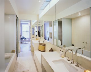 Martin’s master bathroom, outfitted with a tub tricked out with jets and chromatherapy lights, allows her to soak in the luxury of her own home.